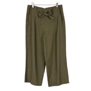 Madewell Wide Leg Mitford Tie Front High Rise Pants Size 12 EUC